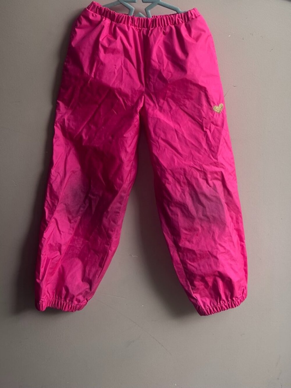 🌧️💗 OshKosh Hot Pink Rain Pants – Size 5 💗🌧️